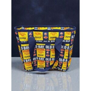 Old Bay Can Pattern Hot/Cold Insulated Tote Lunch Bag New Without‎ Tags